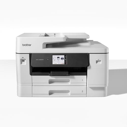 Image of Brother MFC-J6960DW Wireless Colour Inkjet Printer, A3 and A4 4-in-1 (Print/Copy/Scan/fax), Wi-Fi/USB/NFC, 2 x 250 sheets, 8.8cm touchscreen, UK Plug