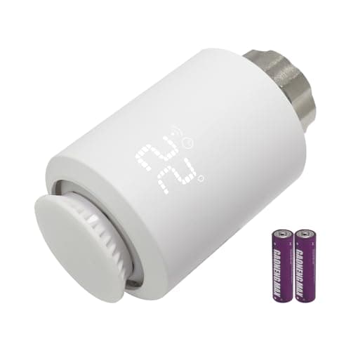 Image of KETOTEK Smart Thermostatic Radiator Valve TRV Zigbee, WiFi Radiator Thermostat Compatible with Alexa, Smart Life/Tuya App Control, Tuya Zigbee Hub required