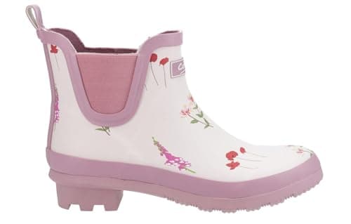 Image of Cotswold Wildflower Ankle Wellingtons Female Pink Size 5