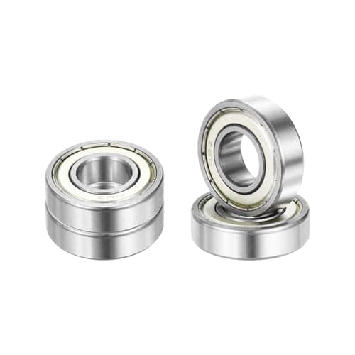 Image of sourcing map 4pcs R8ZZ Deep Groove Ball Bearings 1/2" ID x 1-1/8" OD x 5/16" Height Miniature Bearings Double Metal Shielded Chrome Steel Z3 Bearing for Engineering Machinery, ABEC5