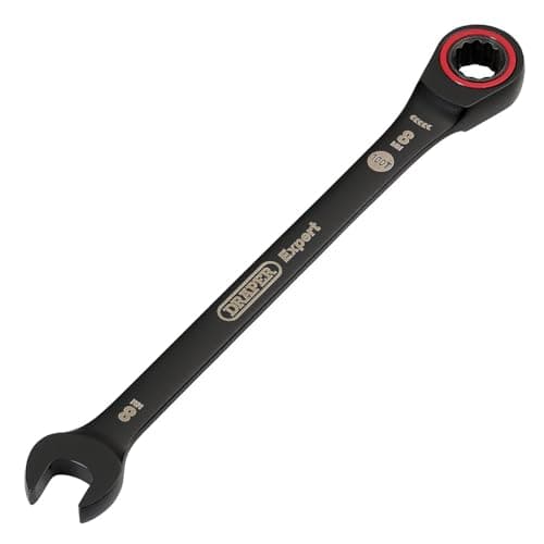 Image of Draper 03879 Expert HI-TORQ Metric Ratchet Combination Spanner, 8mm, Black