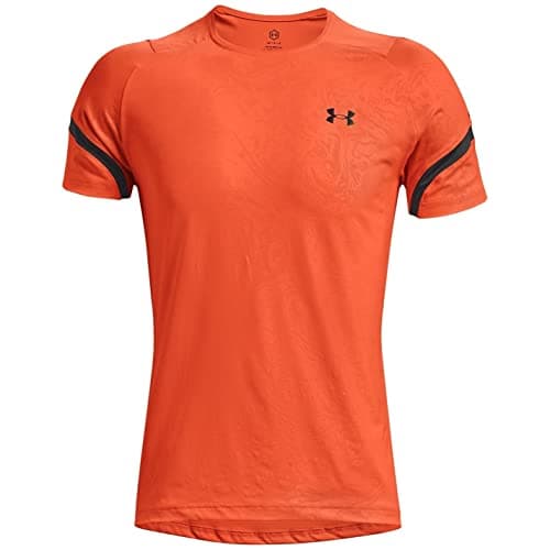 Image of Under Armour Rush 2.0 Emboss T-Shirt 825 Blaze Orange L