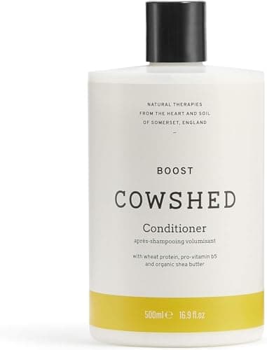 Image of Cowshed Boost Conditioner 500ml | Volumising & Strengthening Conditioner for Fine Hair | Natural, Vegan, & Paraben Free | Cleansing & Detangling with Wheat Protein, Oat Extract, and Lemon