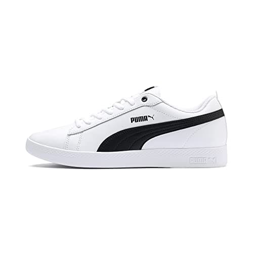 Image of Puma Women Puma Smash Wns V2 L Sneakers, Puma White-Puma Black, 8 UK