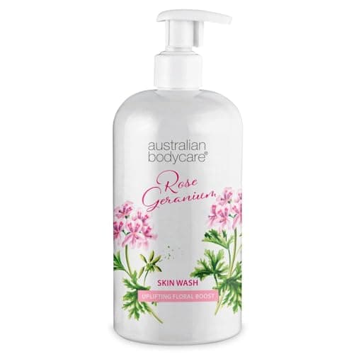 Image of Australian Bodycare Skin Wash Professional 500 ml | Tea Tree Oil + Rose Body Wash for the Skin | Relieves Spots and Pimples, Acne, Body Odor & smelly feet | Effective after shaving and waxing