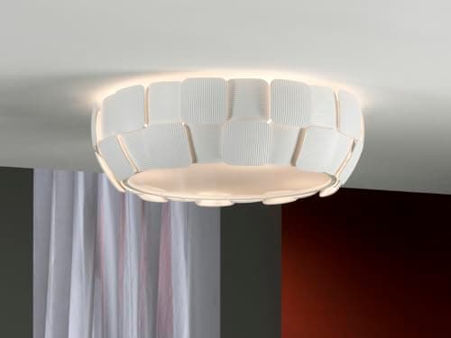 Image of Schuller Quios - 4 Light Flush Ceiling Light Matt White, E27