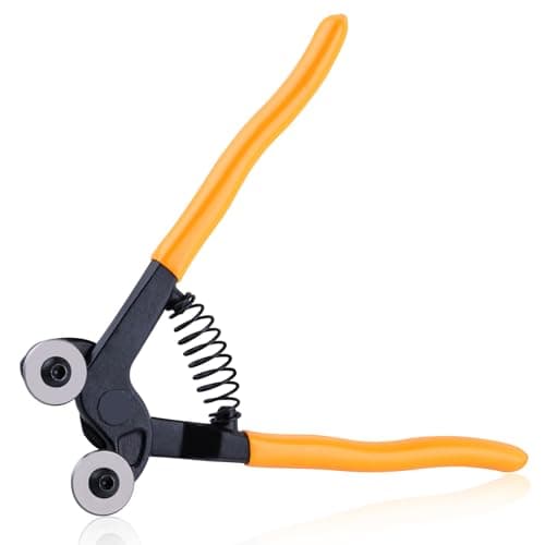 Image of SPEEDWOX 7.5 Inch Wheeled Mosaic Glass Tile Nippers Heavy Duty Wheeled Glass Mosaic Nipper Ceramic Tile Cutter Pliers Shapping Plier, Nipper Cutting Tools Tile Cutter Tool For Porcelain Mosaic Ceramic