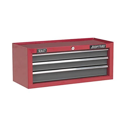 Image of Sealey Ap22309Bb Add-On Chest 3 Drawer With Ball Bearing Runners - Red/Grey