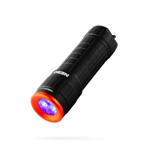 Image of NEBO Torchy UV - UV Black Light Inspection Torch - Compact, Mini Battery Powered Portable Hand Torch with Ultra Violet Light for Manual Work & Close Inspection