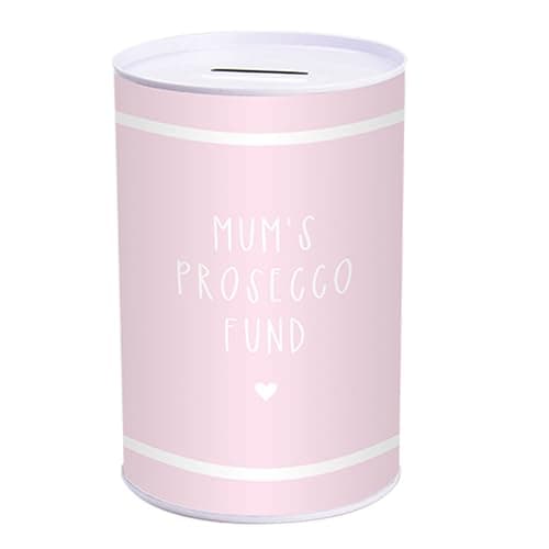 Image of Mothers Day Money Tin Savings Bank Mum's Prosecco Fund