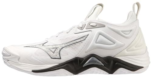 Image of Mizuno Wave Stealth V, Women's Handball Shoes, White Black, 9 UK
