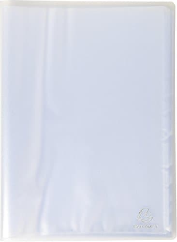 Image of Exacompta - Ref 85360E - Chromaline Semi-Rigid PP Display Book - 240 x 320mm in Size, Suitable for Holding A4 Documents, 30 Pockets, 60 Viewing Pages - Clear (Pack of 4)