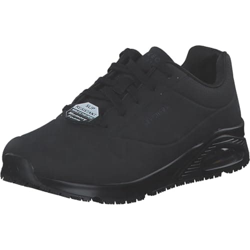 Image of Skechers Men's UNO SR SUTAL Trainers, Black Synthetic, 9 UK