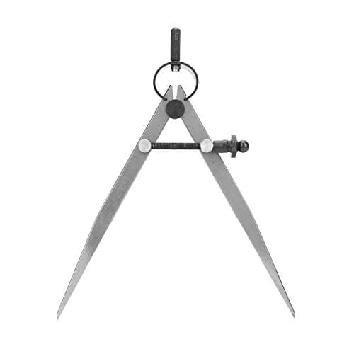 Image of Generic Quenched Leg Leather Craft Compass Wing Divider Spring Divider Caliper with Precision Spring Locking Device, Perfect for Determining Hole Center Position, 45# Steel Material (150mm)