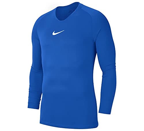 Image of NIKE Boy's Nike Park First Layer Kids Thermal Long Sleeve Top, Royal Blue White, XS EU