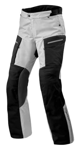 Image of REV'IT! Revit Offtrack 2 H2O Motorcycle Textile Trousers (Silver/Black, S)