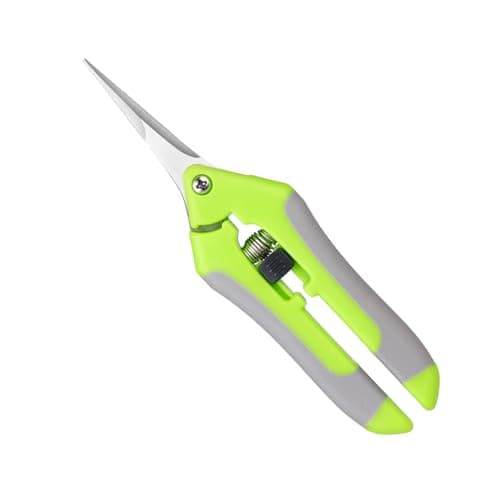 Image of Oneyijun Professional Pruning Shears - Straight Tip Garden Secateurs with Stainless Steel Blades, Trimming Scissors for Plants, Flowers, Bonsai, Fruits & Vegetables, Gardening Hand Pruner (Green)