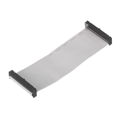 Image of sourcing map 1 Pcs IDC Connector Flat Ribbon Cable, 40 Pins 2.54mm Pitch 15cm Length FC to FC Dual Female Connector Flat Ribbon Cable Wire for Industrial Electronics, Grey
