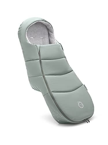 Image of Bugaboo Footmuff, Must-Have Pushchair Accessory, All-Season and Waterproof, Warm and Breathable Cosy Toes in Pine Green