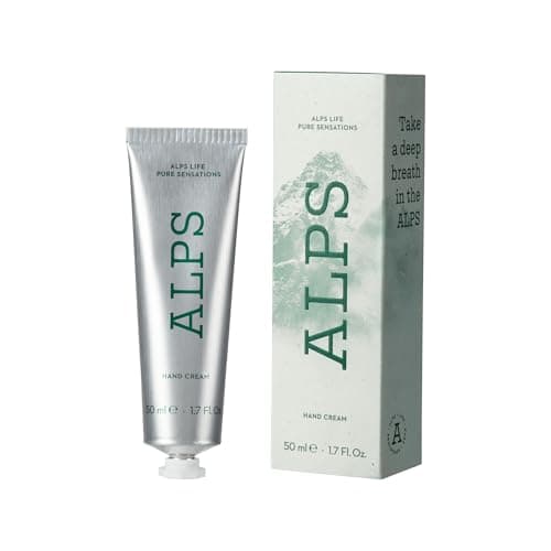 Image of ALPS Hand Cream 50 ml – Moisturising and Nourishing Hand Cream with Linseed Oil, Shea Butter and Edelweiss Extract – Vegan Eco-Friendly Treatment Made in Italy