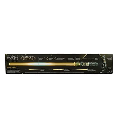 Image of Star Wars The Black Series Rey Skywalker Force FX Elite Lightsaber with Advanced LEDs, Sound Effects, Adult Collectible