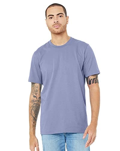 Image of Bella Canvas Unisex Jersey Crew Neck T-Shirt (S) (Lavender Blue)