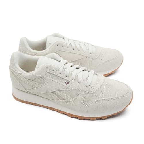 Image of Reebok Women's Classic Leather Trainers, Soft Grey/Chalk/Gum, 37 EU