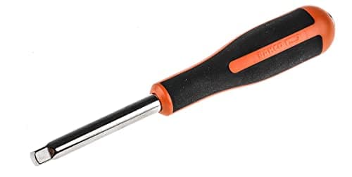 Image of Bahco 6956 1/4-Inch Spinner Handle, Black/Red, 150 mm