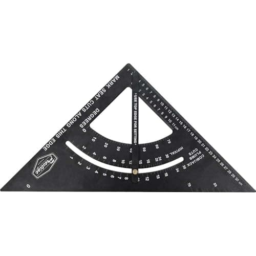 Image of Faithfull FAICSQA12CNC Prestige Adjustable Quick Roofing Square Black Aluminium 300mm (12in)