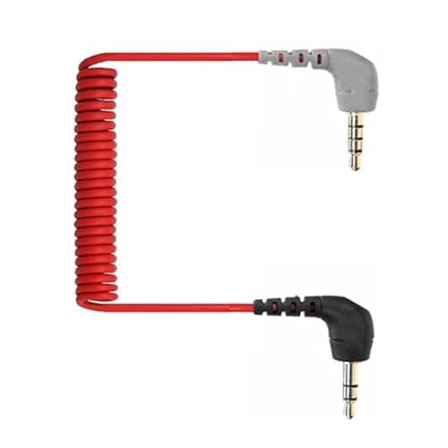 Image of 3.5mm TRS to TRRS Microphone Patch Cable Mic Cord Compatible with iPhone, Smartphone, Tablets for Rode SC7, VideoMic, VideoMicro Go, BOYA & Other External Mic (Please Read Details/Instruction Below)