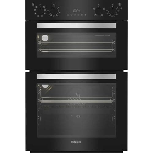 Image of HOTPOINT UK APPLIANCES LIMITED DIH 82G B Built-In Electric Multifunction Double Oven - Black