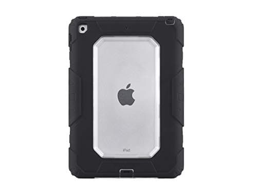 Image of Griffin GB43623 Survivor All-Terrain Silicone/PET Protective Case for Apple 9.7-Inch iPad - Black, Black/Clear