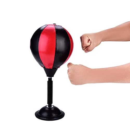 Image of Punching Bag Standing, desktop punch bag with Suction Cup Desk Top Boxing Punch Bag Speed Balls Boxing, for Kids Teenagers Adult Funny Gifts Stress Relief