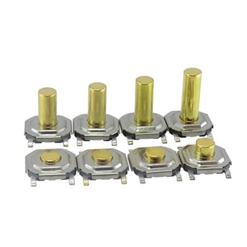 Image of Momentary Mini Push Button Tactile Switch 50PCS 4x4x1.5/1.6/1.7/1.8/2.3/2.5/3/4.3/7mm Copper Head SMD PCB Tactile Push Button Switch(4x4x3.0mm)