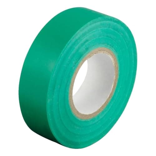 Image of Taskar Premium Electrical Insulation Tape PVC Flame Retardant 19mm x 20m (1, Green)