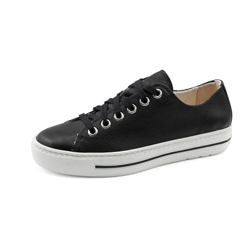 Image of Paul Green Women Lace-Up Shoes, Ladies Comfort Shoes,Comfort Low Shoe,Laces,Comfortable,Schwarz (Black),40 EU / 6.5 UK