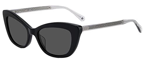 Image of Kate Spade Merida/g/s 807/IR BLACK Sunglasses Women's Acetate, Standard, 54