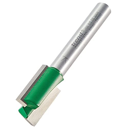 Image of Trend CraftPro Straight Two Flute Router Cutter, 1/4 Inch Shank, 12.7mm Cut Diameter & 19mm Cut Length, Tungsten Carbide Tipped, C235X1/4TC