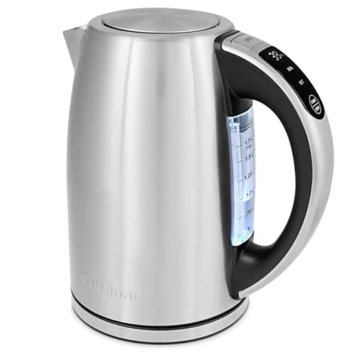 Image of Cuisinart SmartElite Temp Control 1.7L Stainless Steel Electric Kettle | Digital Touchscreen | Adjustable heat 50°C to 100°C | 3KW Fast Boil | Push Button Lid | Washable anti-scale filter