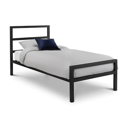 Image of Julian Bowen Soto Metal Bed 90Cm - Satin Black