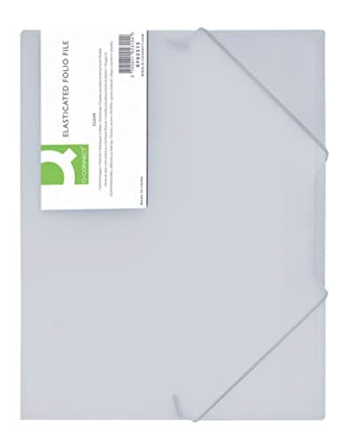 Image of Q-Connect Elasticated Folder 3 Flap A4 Clear KF02315
