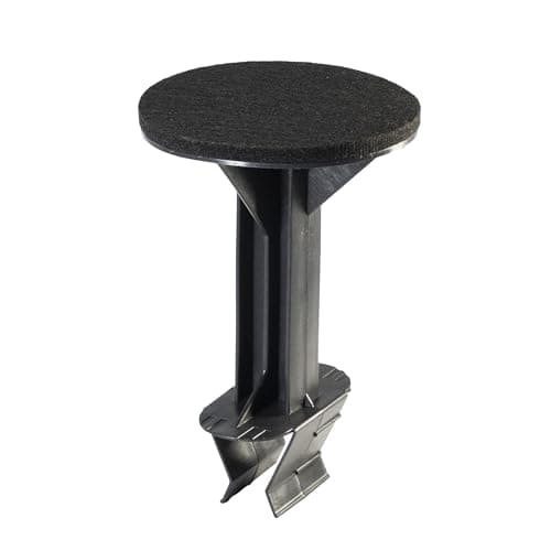 Image of Loft Leg Acoustic Stilt Pack of 12 Loft Storage Flooring Supports for Attic Raises Loft Floor Easy Fit, Sound Reduction, Durable, Easy Install, 230 x 150 mm (Black)