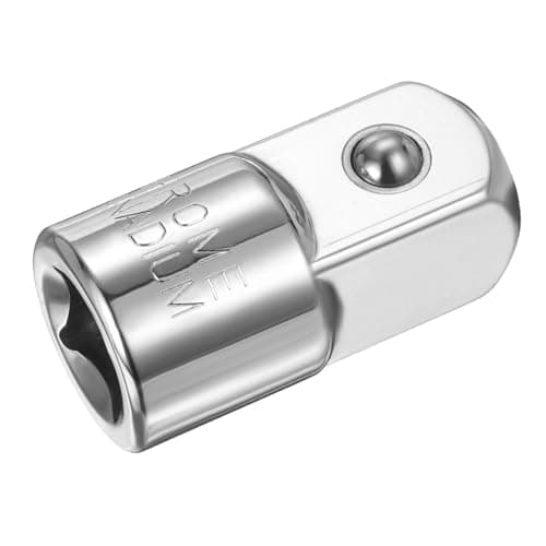 Image of sourcing map Impact Socket Adapter 1/2" Female to 3/4" Male Square Drive Increaser Standard SAE Converter Impact Driver Ratchet Wrench Breaker Bar Conversion, Silver