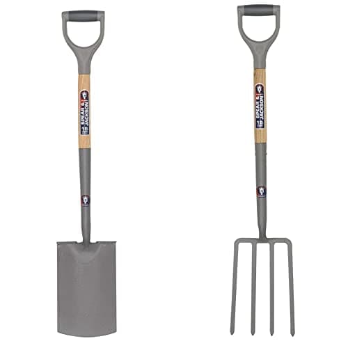 Image of Spear and Jackson 1180NB Neverbend Carbon Steel Digging Spade and 1680NB Neverbend Carbon Digging Fork