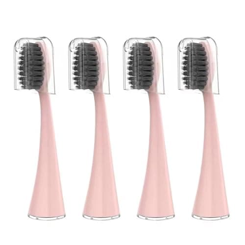 Image of Replacement Toothbrush Heads Compatible for Ordo Electric,for Sonic,with Dust Cover,10 Pack(Rose Gold)