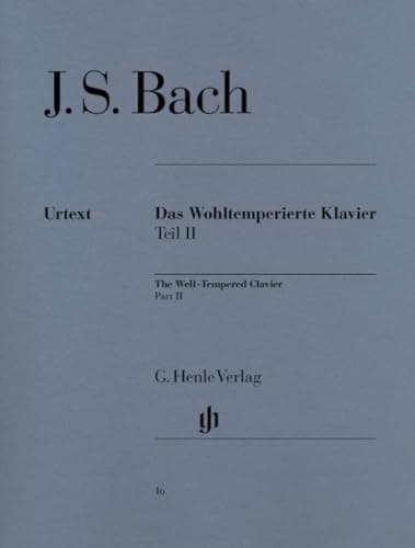 Image of Well-Tempered Clavier BWV 870-893 Vol. 2 - piano - (HN 16): Das Wohltemperierte Klavier Teil II. Instrumentation: Piano solo
