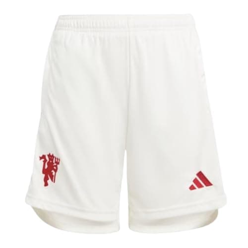 Image of Adidas 2023-2024 Man Utd Third Shorts (White) - Kids