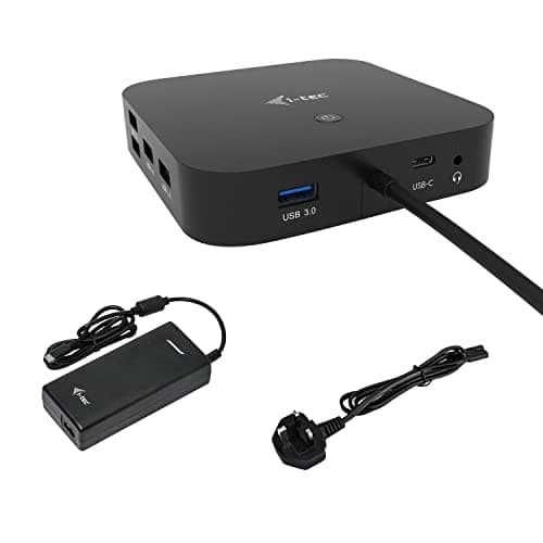 Image of I-TEC USB-C HDMI DP DOCK PD100W 2X LCD DOCK + CHARGER-C112WUK