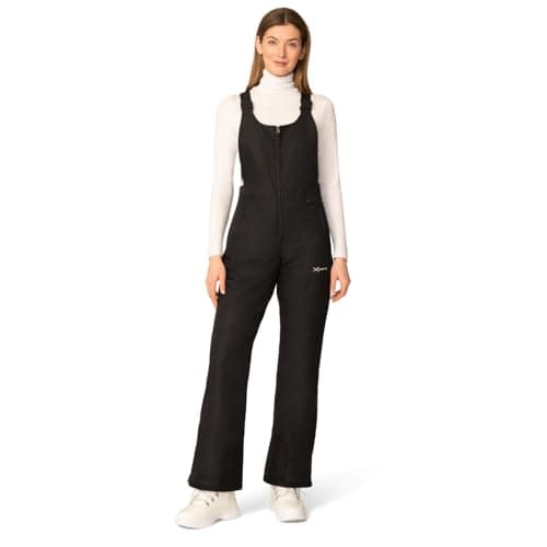 Image of ARCTIX Women's Essential Insulated Overalls skiing bibs, Black, M UK