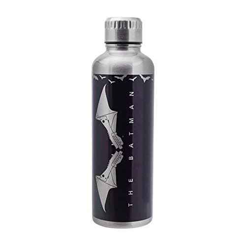 Image of Batman Paladone Stainless Steel Water Bottle, 500 ml, 16.9 fl oz, Multicolored